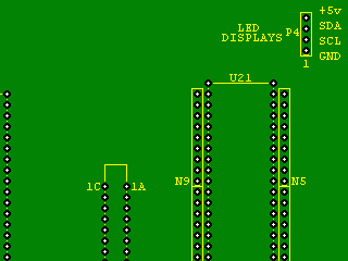 Dart board I2C connector.