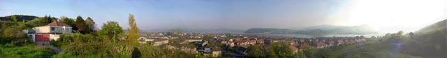 Early evening summer sun. 270 degree view